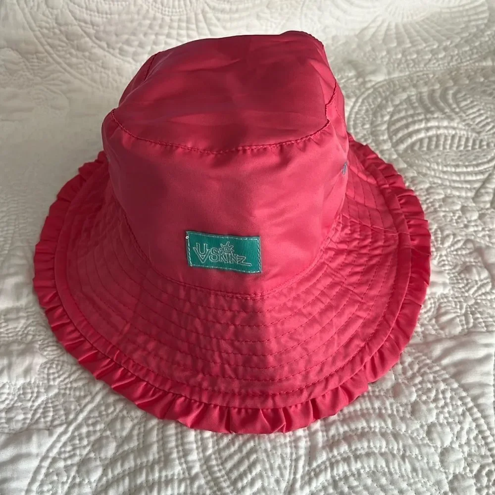 UV Skinz SPF 50+ Adjustable Bucket Hat Size 7 Gently used Pink